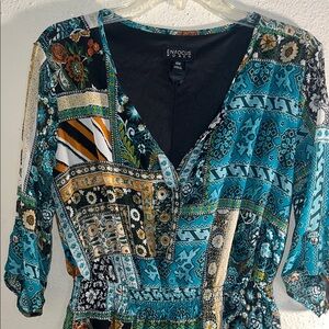 Enfocus Studio Multicolor Patchwork Top